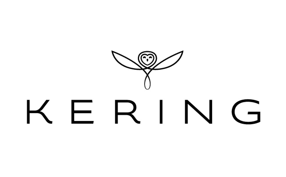Kering Luxury goods company logo seen displayed on a smart phone. Kering  S.A. is an international luxury group based in Paris, France. It owns  luxury goods brands, including Gucci, Yves Saint Laurent